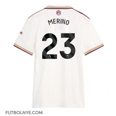 Camiseta Arsenal Mikel Merino #23 Tercera Equipación para mujer 2025-26 manga corta Camiseta Arsenal Mikel Merino #23 Tercera Equipación para mujer 2025-26 manga corta